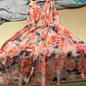Pink floral dress from Dillards